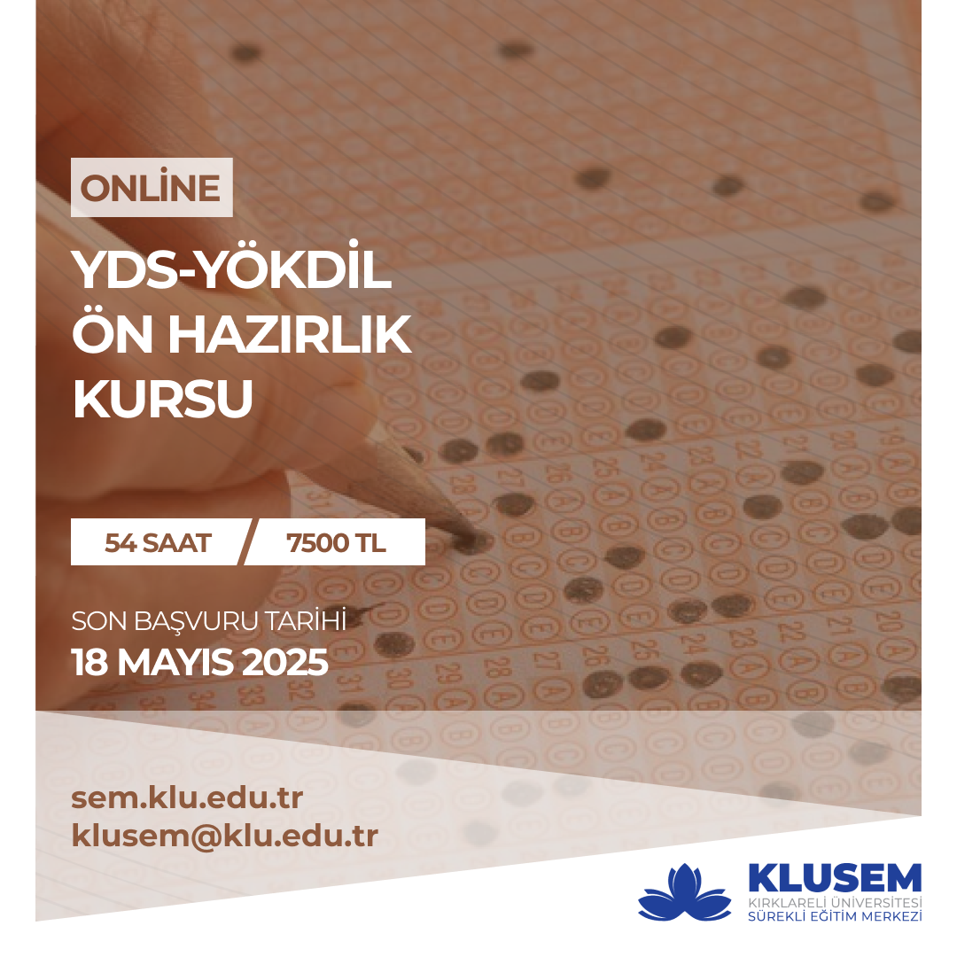 YDS-YÖKDİL Ön Hazırlık Kursu